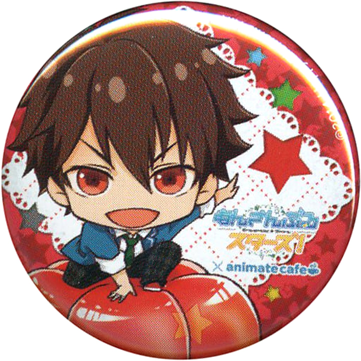 Ensemble Stars! Chiaki Morisawa Trading Can Badge Part 2 animate cafe Limited Buttons [USED]