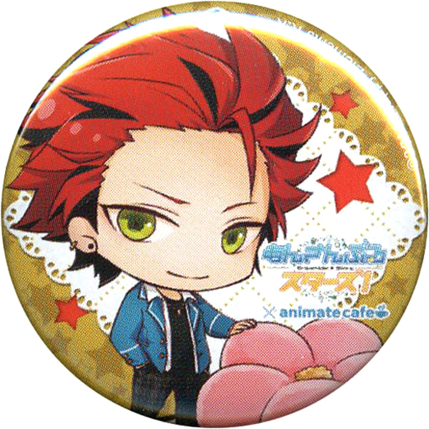 Ensemble Stars! Kuro Kiryu Trading Can Badge Part 2 animate cafe Limited Buttons [USED]