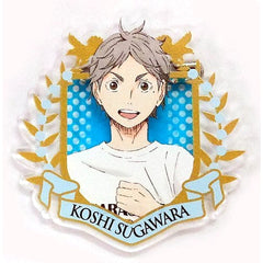 Haikyu!! Koushi Sugawara Acrylic Badge Collection Trial Admission Meeting 2015Ver. Karasuno High School Volleyball Club Trial Membership Limited Buttons [USED]