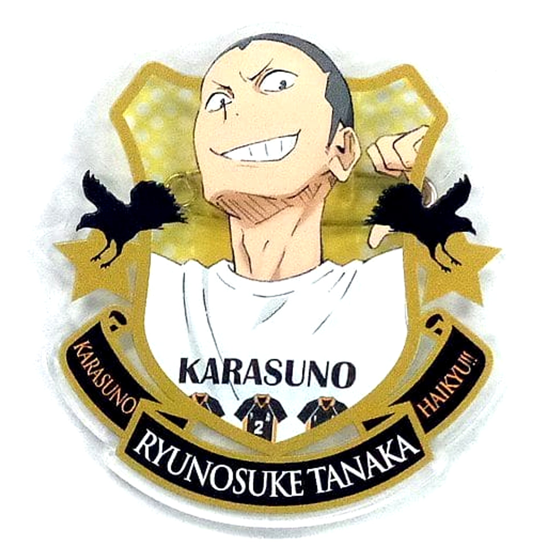 Tanaka Ryunosuke Haikyu!! Acrylic Badge Collection Trial Admission Meeting 2015Ver. Karasuno High School Volleyball Club Trial Entry Club Limited [USED]