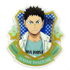 Haikyu!! Hajime Iwaizumi Acrylic Badge Collection Trial Admission Meeting 2015Ver. Karasuno High School Volleyball Club Trial Entry Club Limited Buttons [USED]