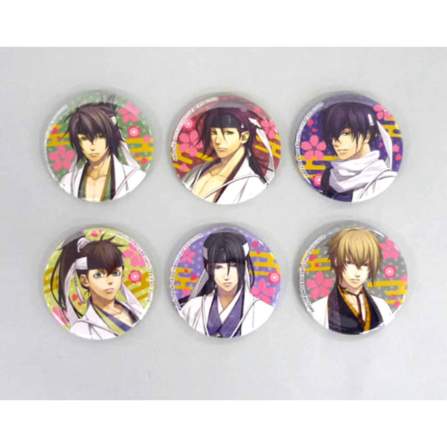 Hakuouki: Kyoto Winds Soshi Okita & Others Can Badge Set Ebten Limited PS Vita Software Limited Edition DX Pack Set Bundled Bonus 6 Types Set Buttons [USED]