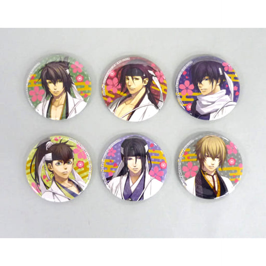 Hakuouki: Kyoto Winds Soshi Okita & Others Can Badge Set Ebten Limited PS Vita Software Limited Edition DX Pack Set Bundled Bonus 6 Types Set Buttons [USED]