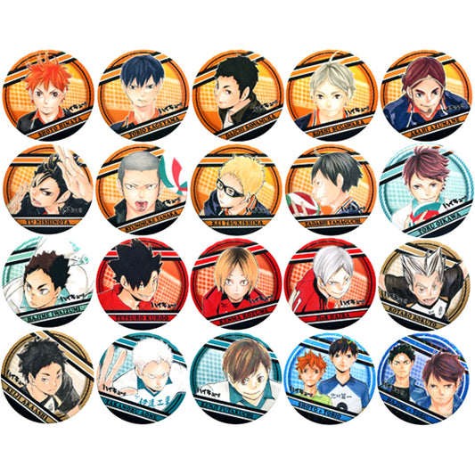 Set of 20 Haikyu!! Button Collection Jump Shop Limited [USED]