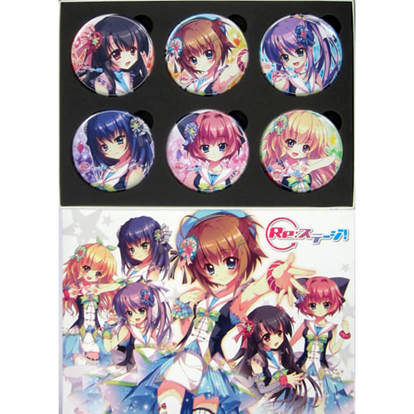 Re: Stage! Mana Shikimiya & Others Can Badge 1st Collection C89 Limited Set of 6 Buttons [USED]