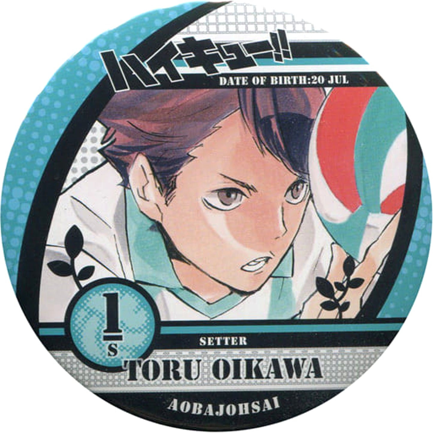 Haikyu!! Toru Oikawa Collection Can Badge Part 2 Jump Festa 2016 Limited Buttons [USED]