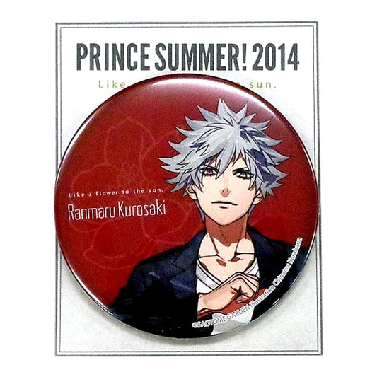 Ranmaru Kurosaki Prince Summer!2014 Uta no Prince Sama SHINING STORE Limited Can Badge [USED]