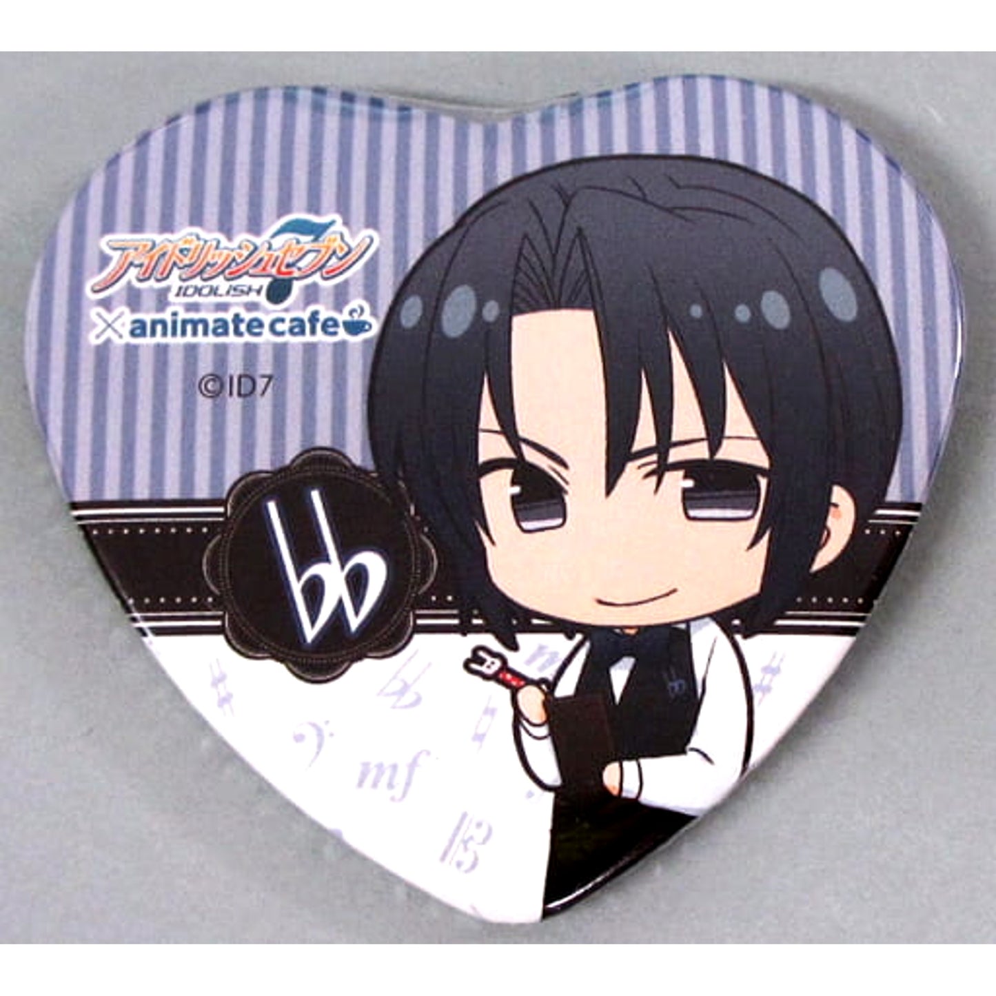 Iori Izumi IDOLiSH7 Trading Heart Shaped Button animate cafe Limited [USED]
