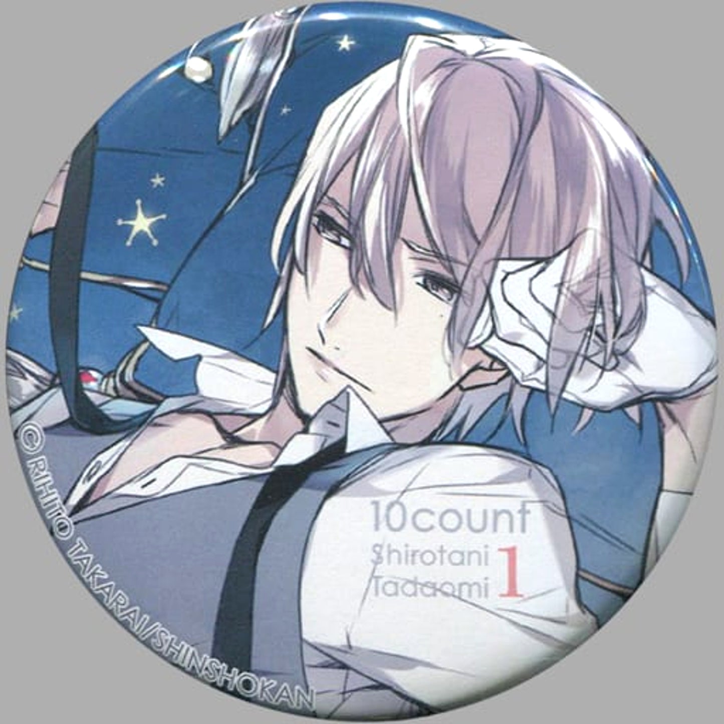 TEN COUNT Tadaomi Shirotani Background Blue 1 Trading Can Badge Buttons [USED]