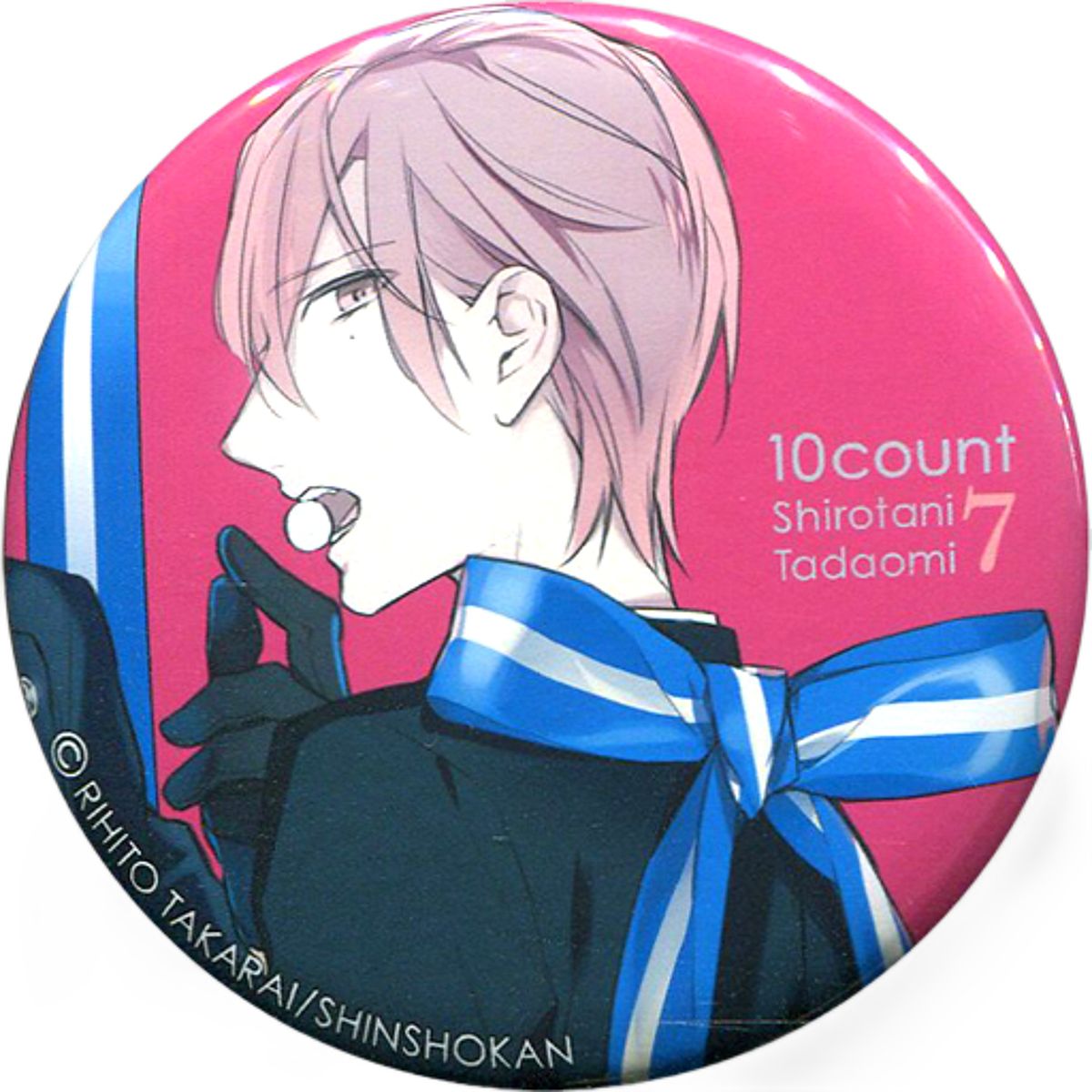 TEN COUNT Tadaomi Shirotani Background Red Trading Can Badge Buttons [USED]