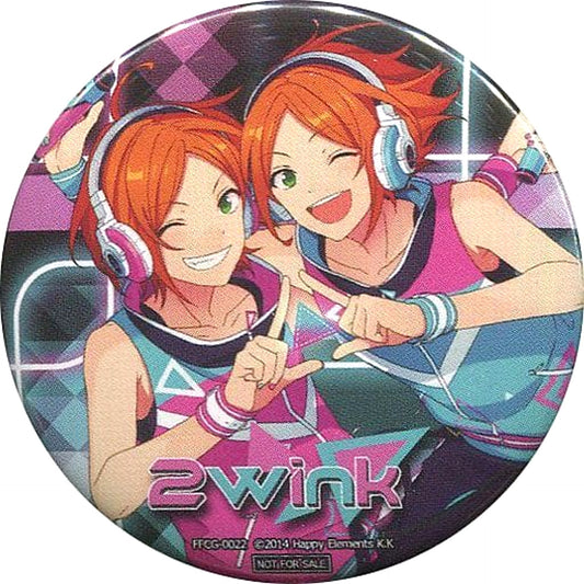 Ensemble Stars! 2wink Jacket Pattern Can Badge animate Limited Unit Song CD Vol.6 Purchase Bonus Buttons [USED]