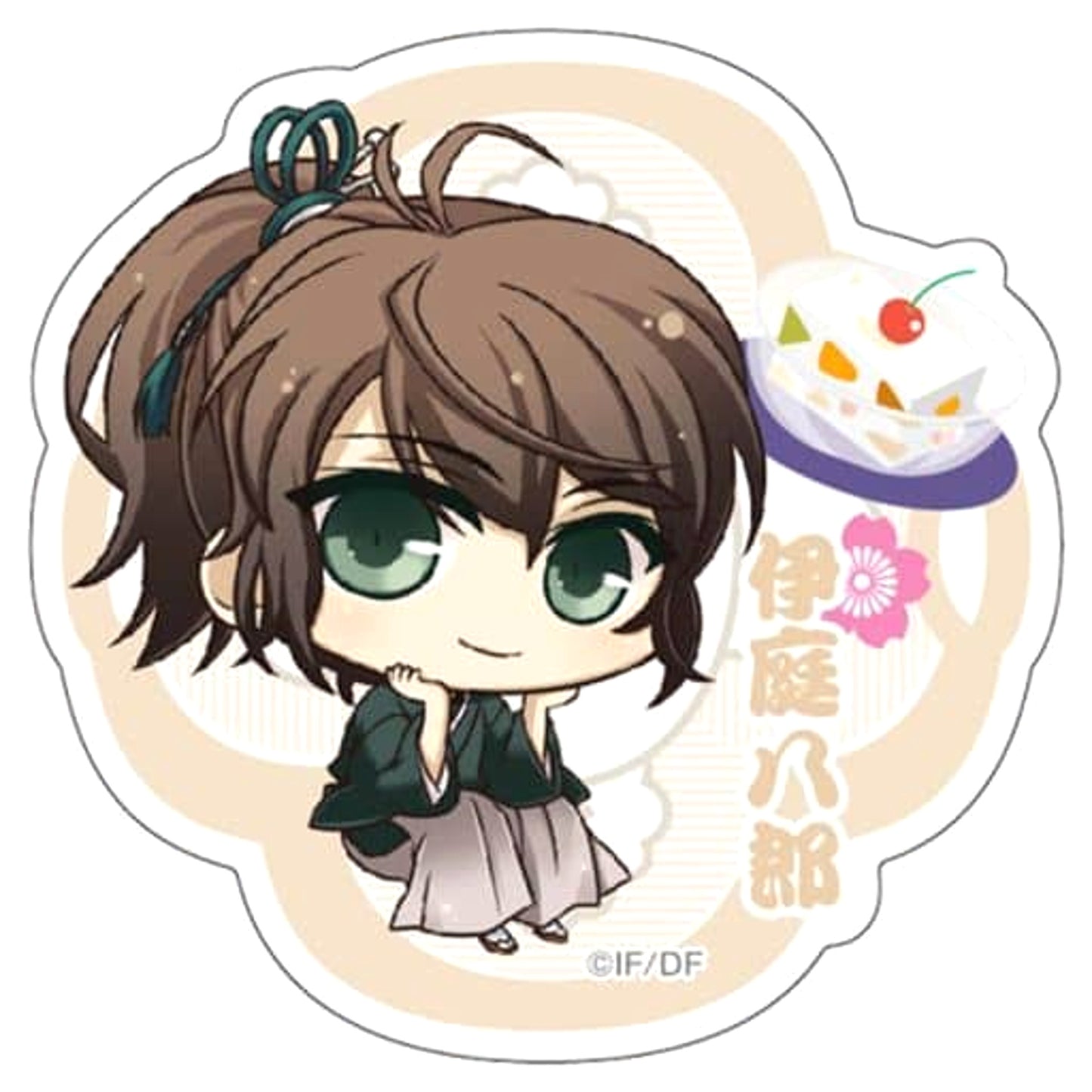 Hachiro Iba Hakuouki: Kyoto Winds Sweets Time Collection Acrylic Badge [USED]