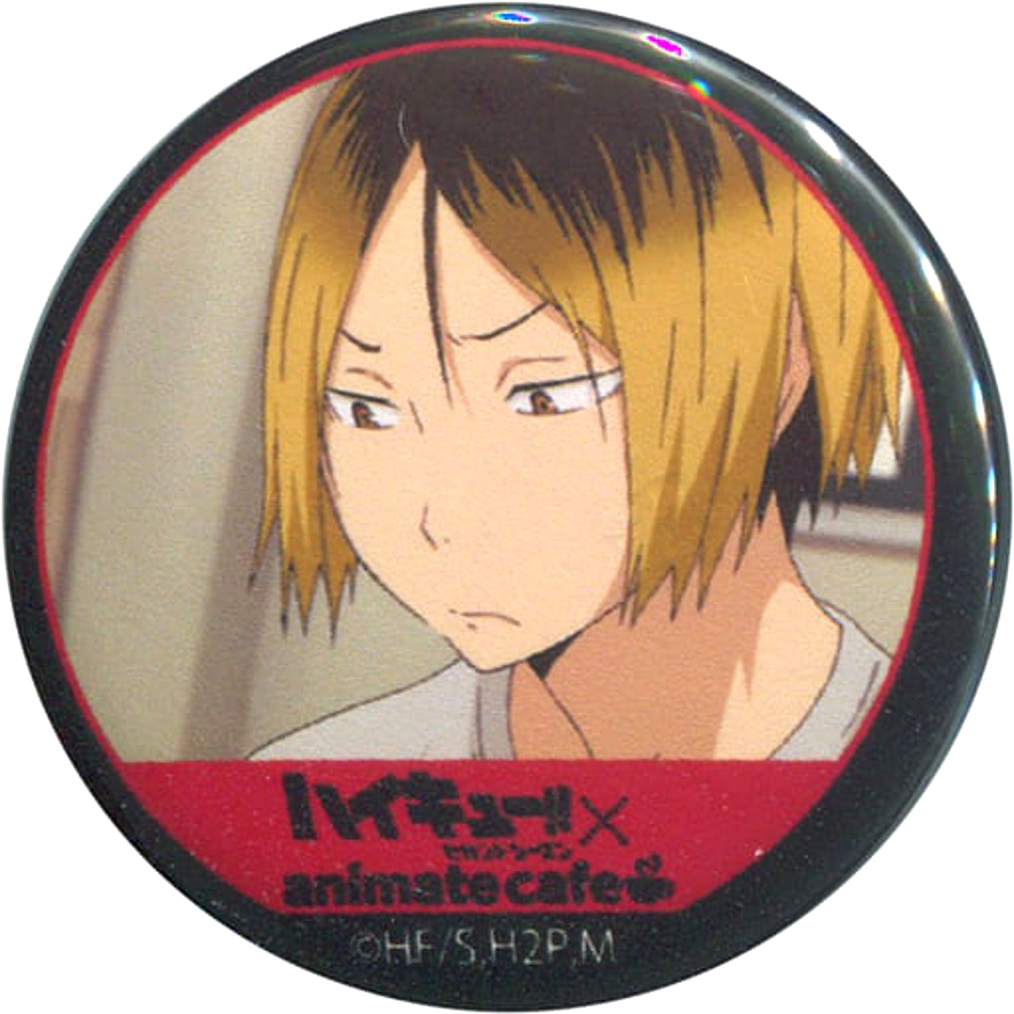 Haikyu!! Season 2 Kenma Kozume Trading Can Badge animate cafe Limited Buttons [USED]