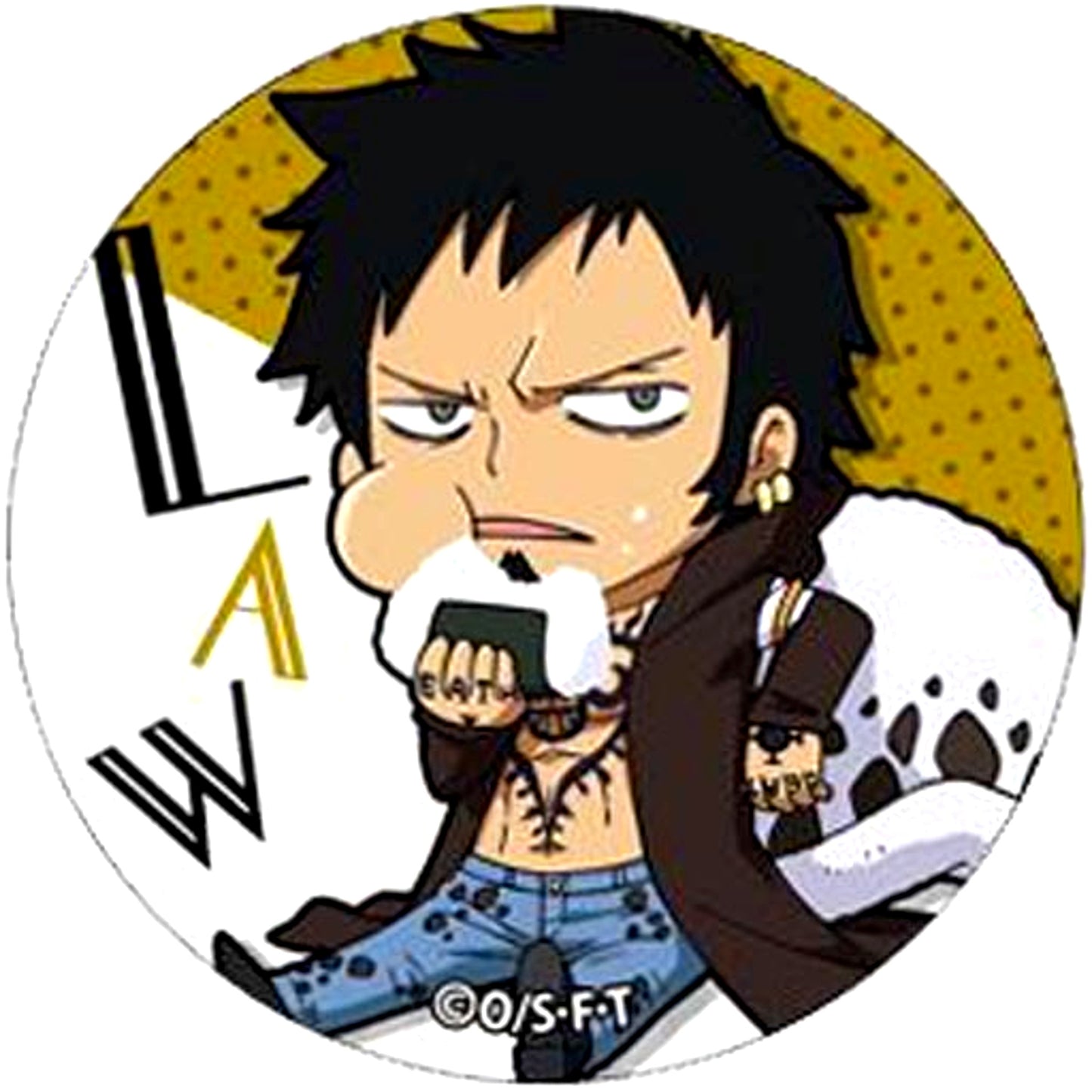 Trafalgar Law One Piece Silky Button Collection Feast [USED]