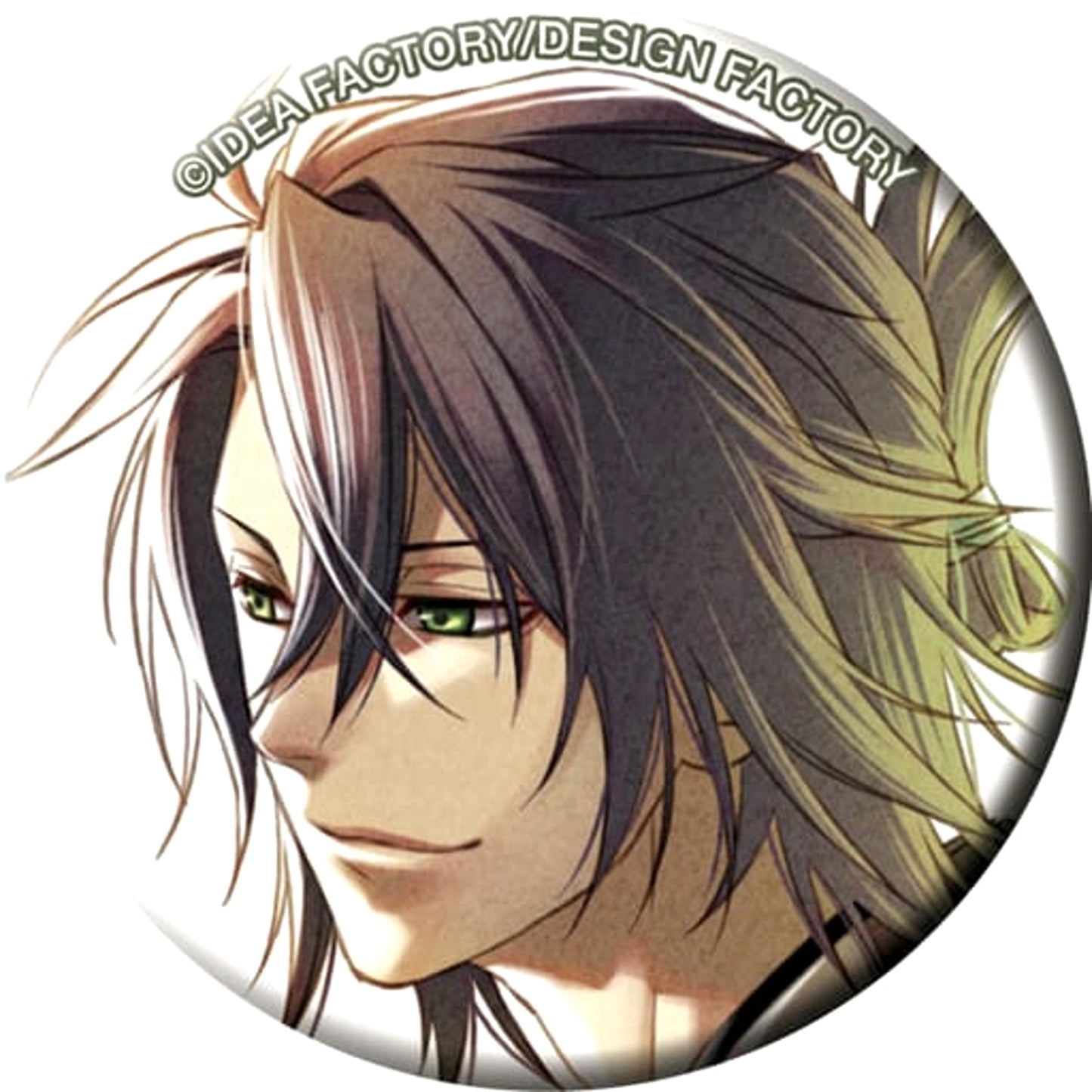 Soshi Okita Face Tilted Hakuouki Japanese Style Button Collection Vol.2 Otomate Limited [USED]