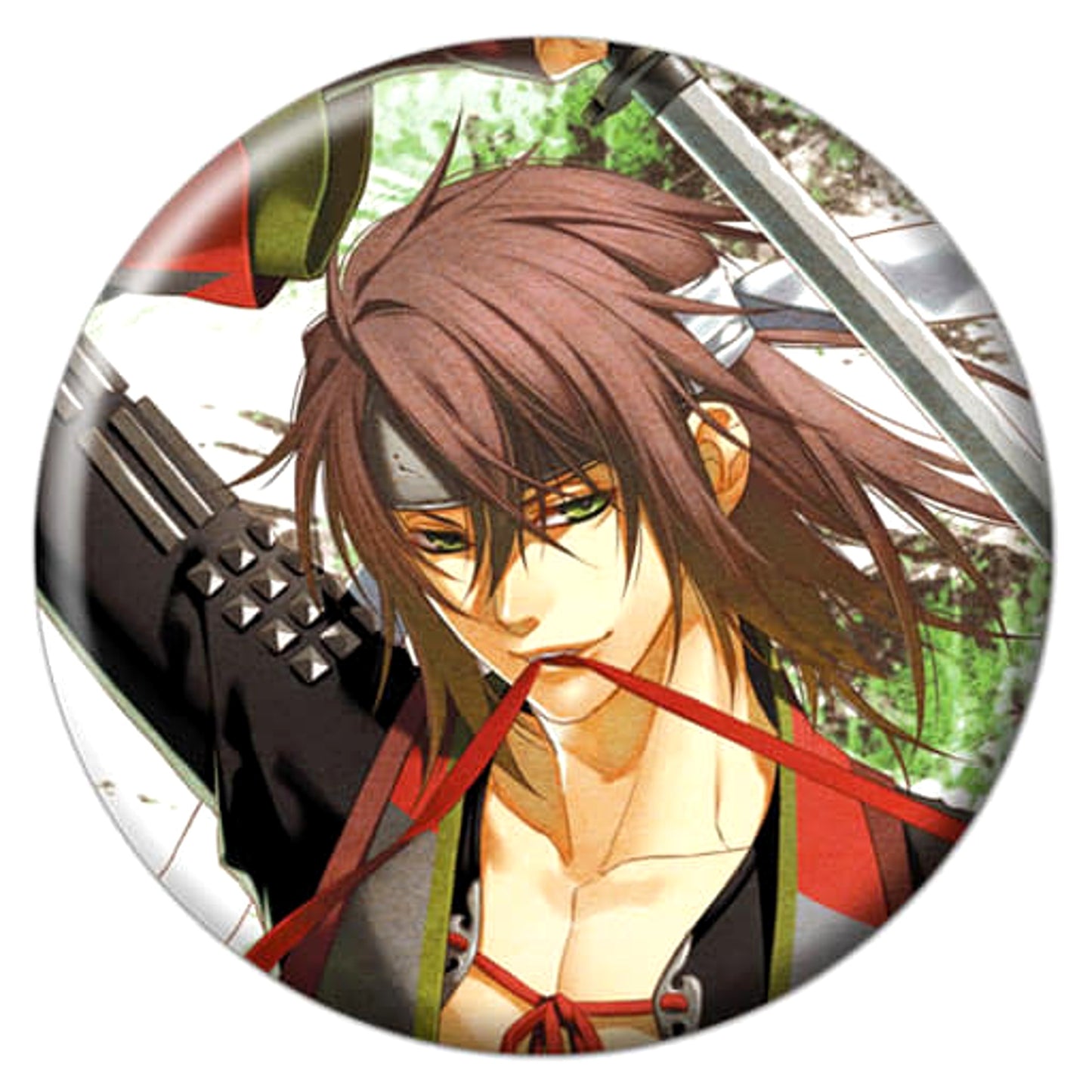 Soshi Okita Upper Body Hakuouki Trading 100mm Button Vol.1 Otomate Limited [USED]