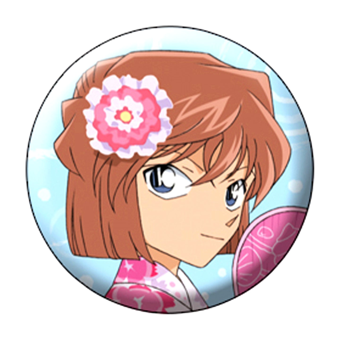 Ai Haibara Yukata Detective Conan Character Badge Collection with Card Full of Haibara [USED]