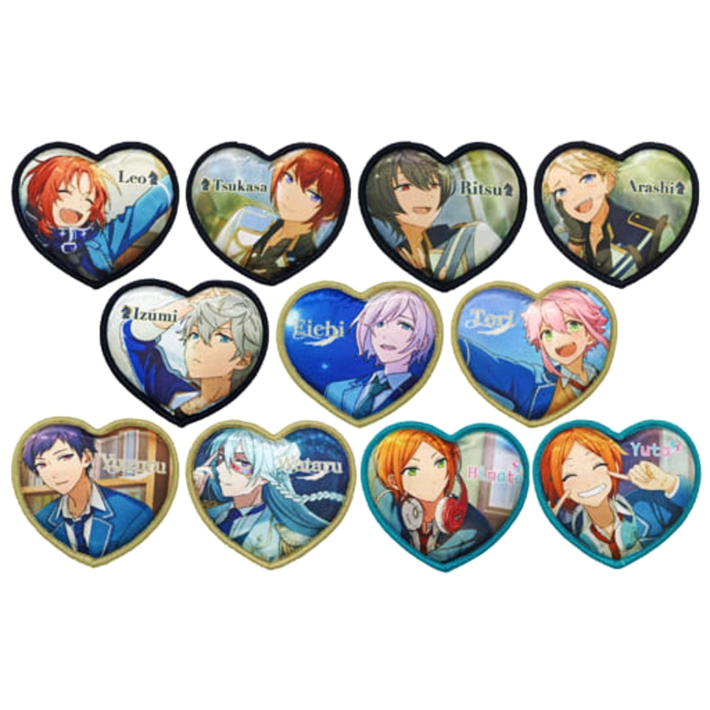 Ensemble Stars! Leo Tsukinaga & Others Cushion Badge Dbox All 11 Types Set Buttons [USED]