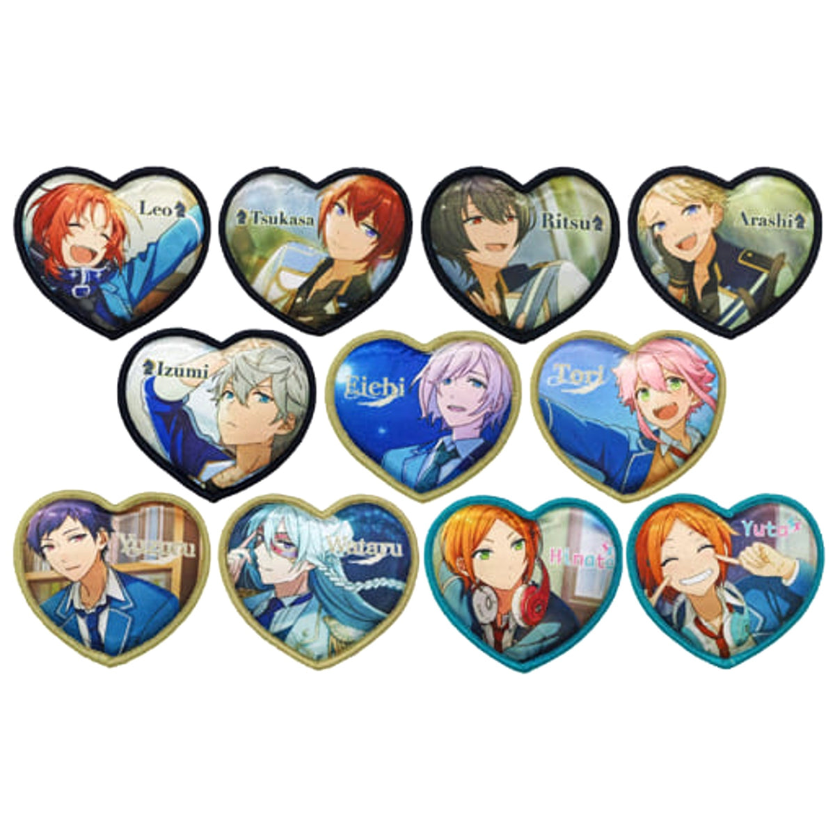 Ensemble Stars! Leo Tsukinaga & Others Cushion Badge Dbox All 11 Types Set Buttons [USED]
