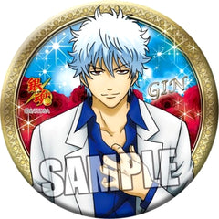 Gintama GIN Gintoki Sakata Can Badge Part.4 Buttons [USED]