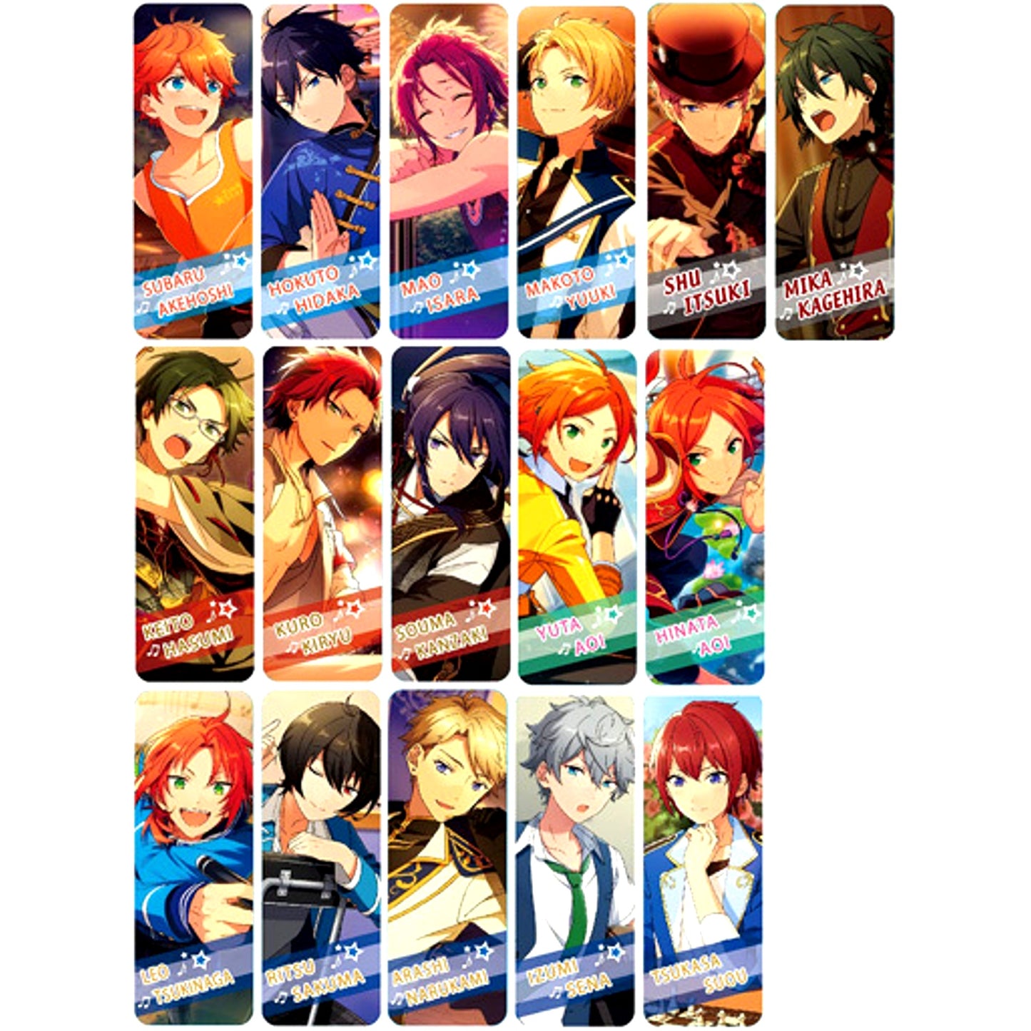 Set of 16 Ensemble Stars! Long Badge Collection 3 [USED]
