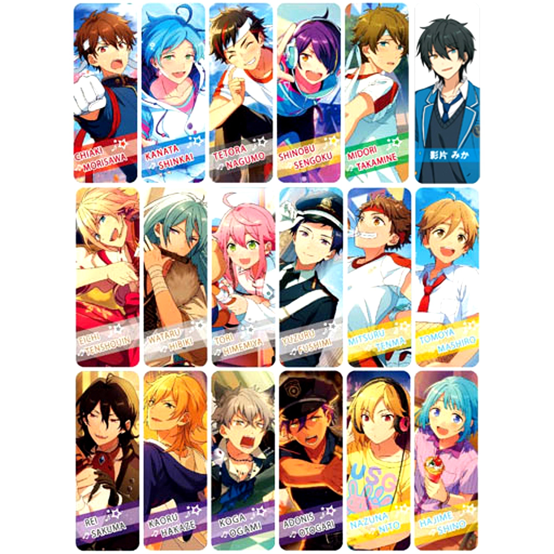Set of 17 + BOX Purchase Bonus Ensemble Stars! Long Badge Collection 4 [USED]