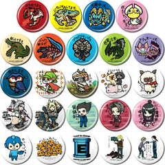 Capcom x B-Side Label Ryuichi Naruhodo & Others Badge Collection All 24 Types Set Buttons [USED]