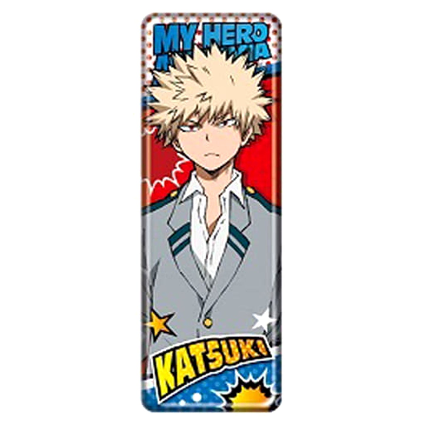 My Hero Academia Katsuki Bakugo Uniform Long Can Badge Collection Buttons [USED]