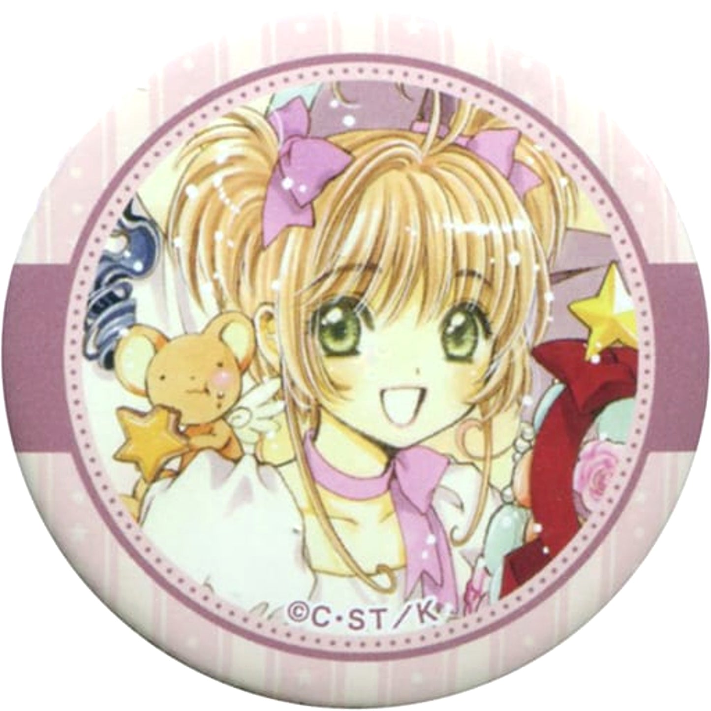 Sakura Kinomoto Cardcaptor Sakura Event Visual Button animate cafe Limited Tin of Cookies with Button Included [USED]