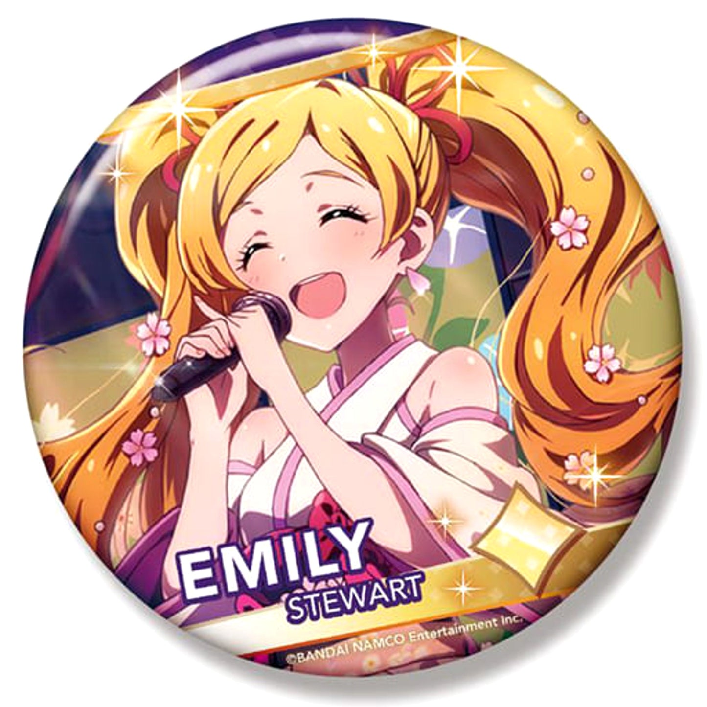 THE IDOLM@STER Million Live! Emily Stewart Big Can Badge Buttons [USED]