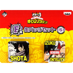 My Hero Academia Shota Izuku Bakugo Set of 2 Ichiban Kuji Can Badge Set Prize F Buttons [USED]