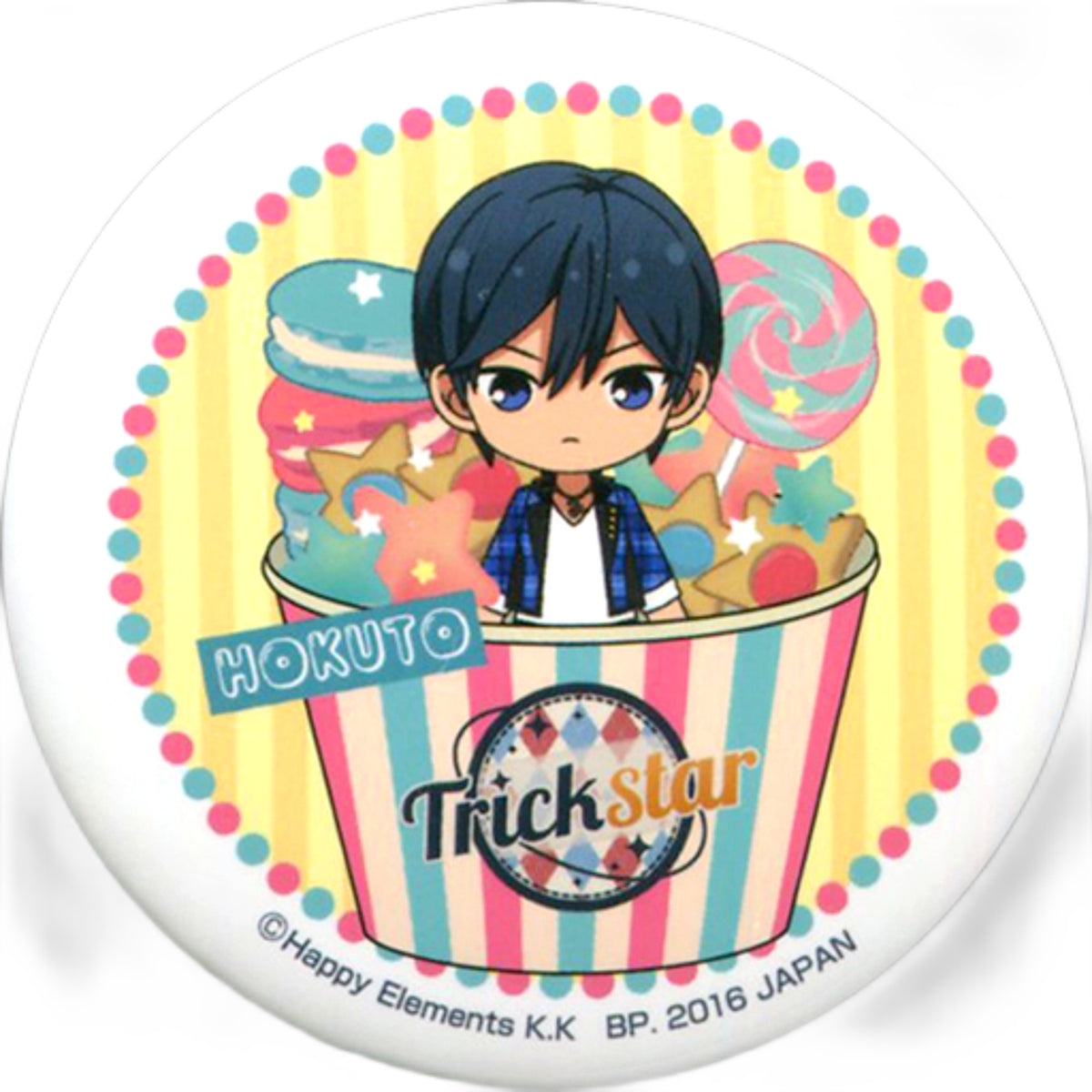 Hokuto Hidaka Ichiban Cafe X Ensemble Stars! Celebration First Live! Original Can Badge Kuji Prize B Can Badge [USED]