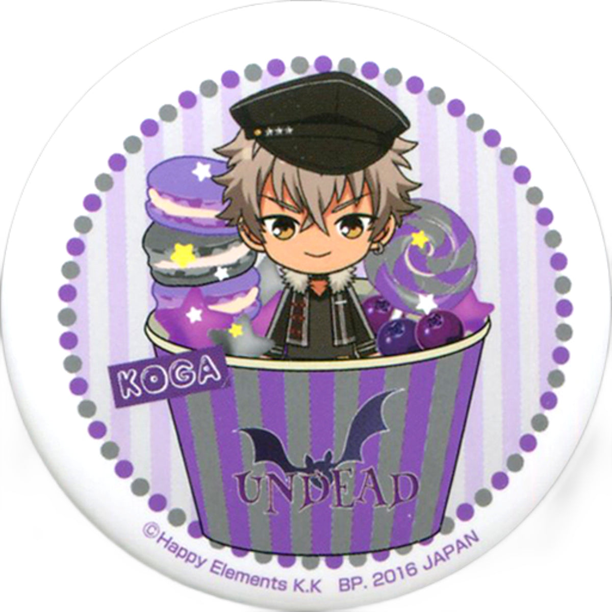 Koga Oogami Ichiban Cafe X Ensemble Stars! Celebration First Live! Original Can Badge Kuji Prize B Can Badge [USED]