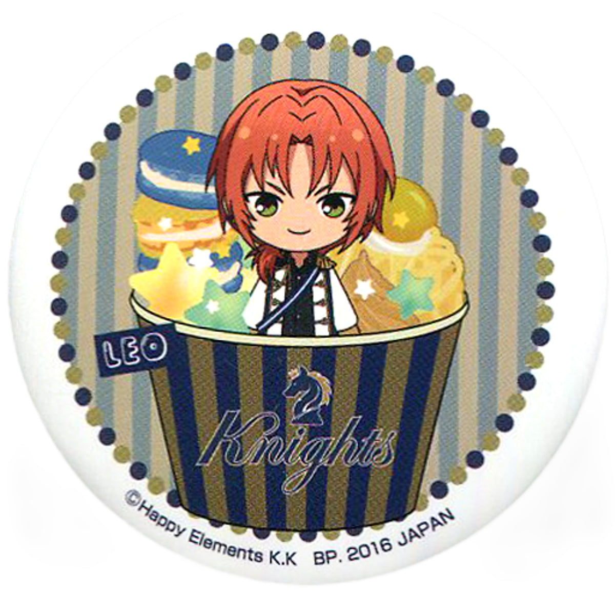 Leo Tsukinaga Ichiban Cafe X Ensemble Stars! Celebration First Live! Original Can Badge Kuji Prize B Can Badge [USED]