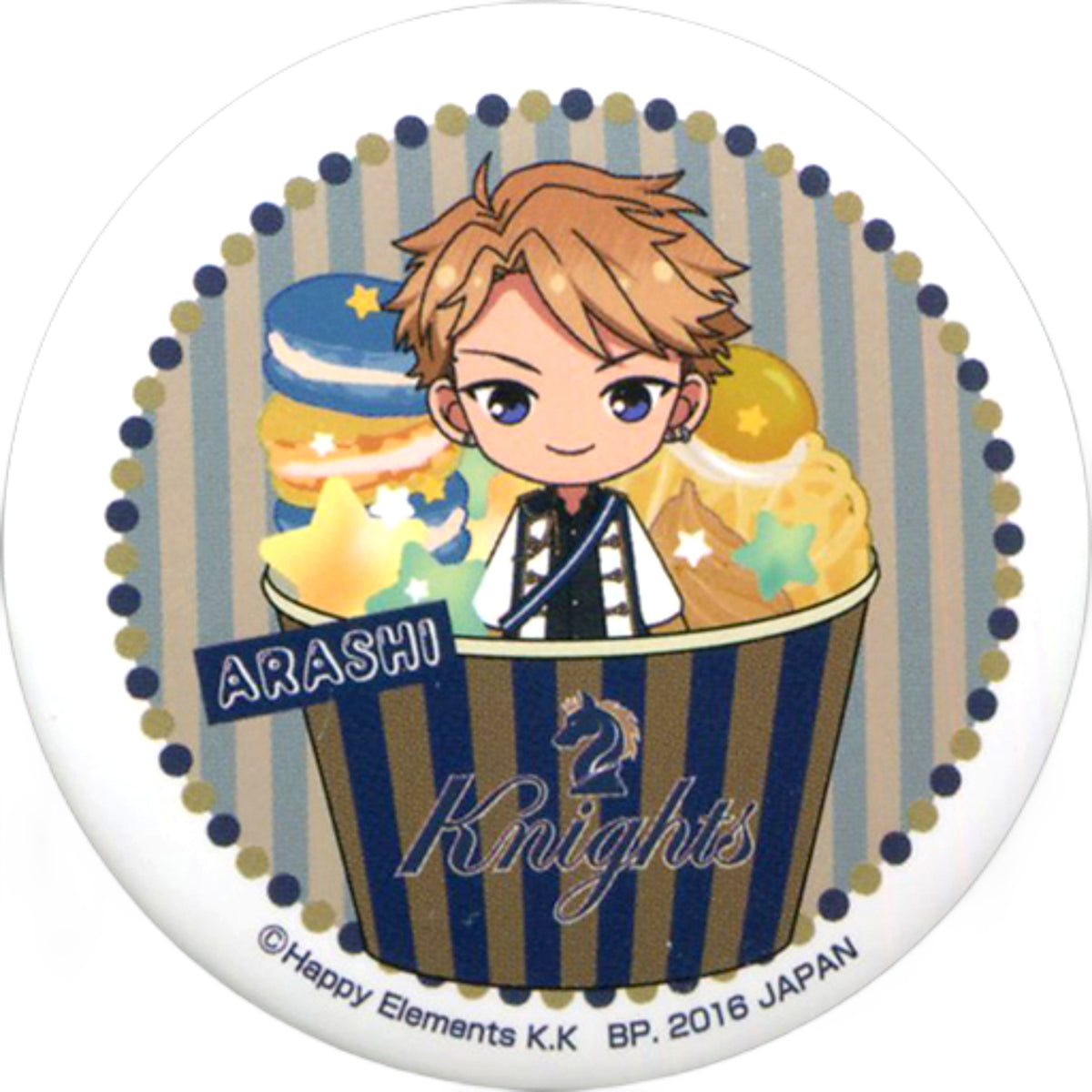 Arashi Narukami Ichiban Cafe X Ensemble Stars! Celebration First Live! Original Can Badge Kuji Prize B Can Badge [USED]