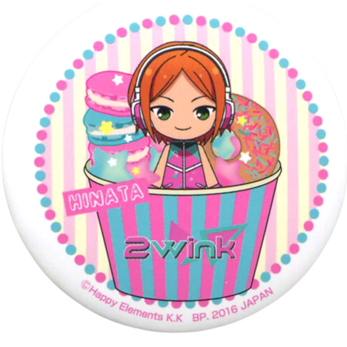 Hinata Aoi Ichiban Cafe X Ensemble Stars! Celebration First Live! Original Can Badge Kuji Prize B Can Badge [USED]