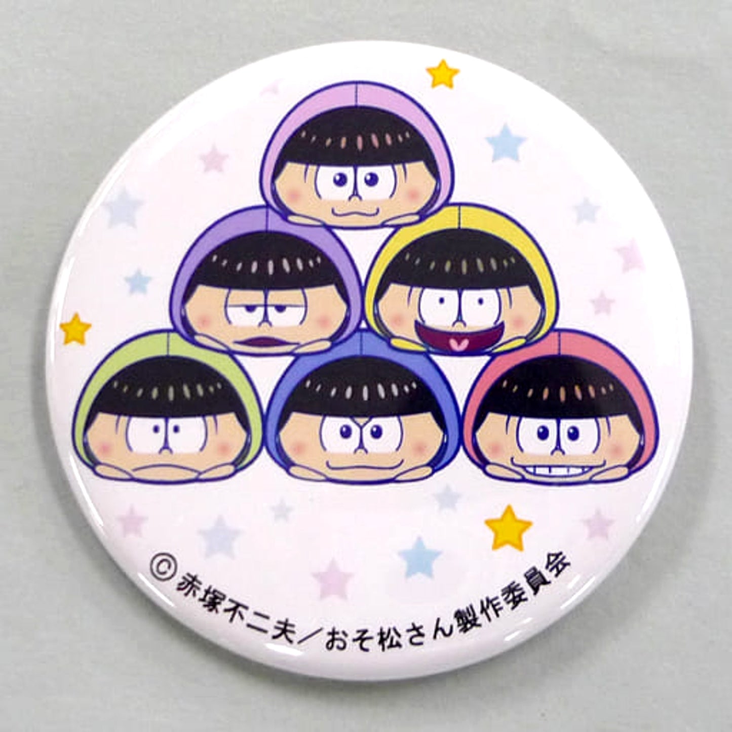 Sextuplets Color Ver. Mr. Osomatsu Mochitto Button famima com Limited Mochitto Mascot Gray Ver. Purchase Bonus [USED]