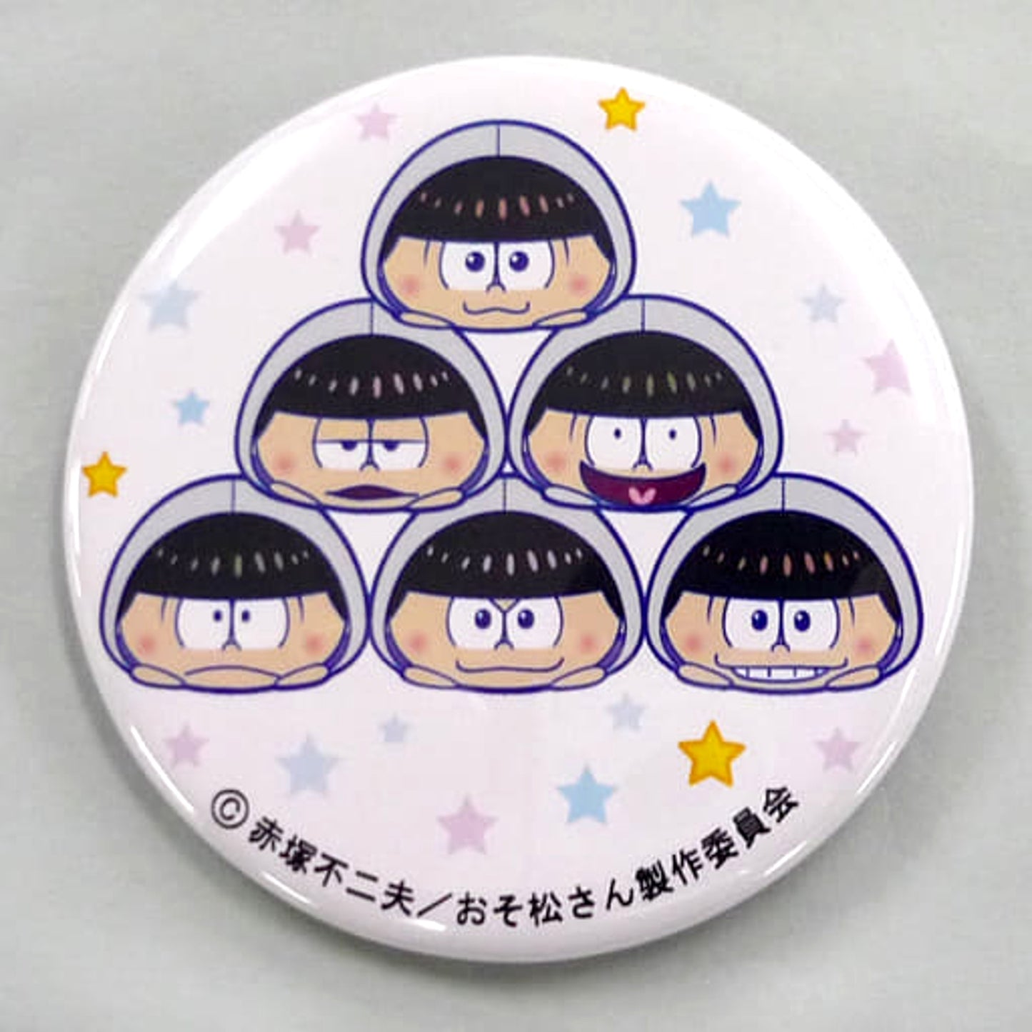 Sextuplets Gray Ver. Mr. Osomatsu Mochitto Button famima com Limited Mochitto Mascot Gray Ver. Purchase Bonus [USED]