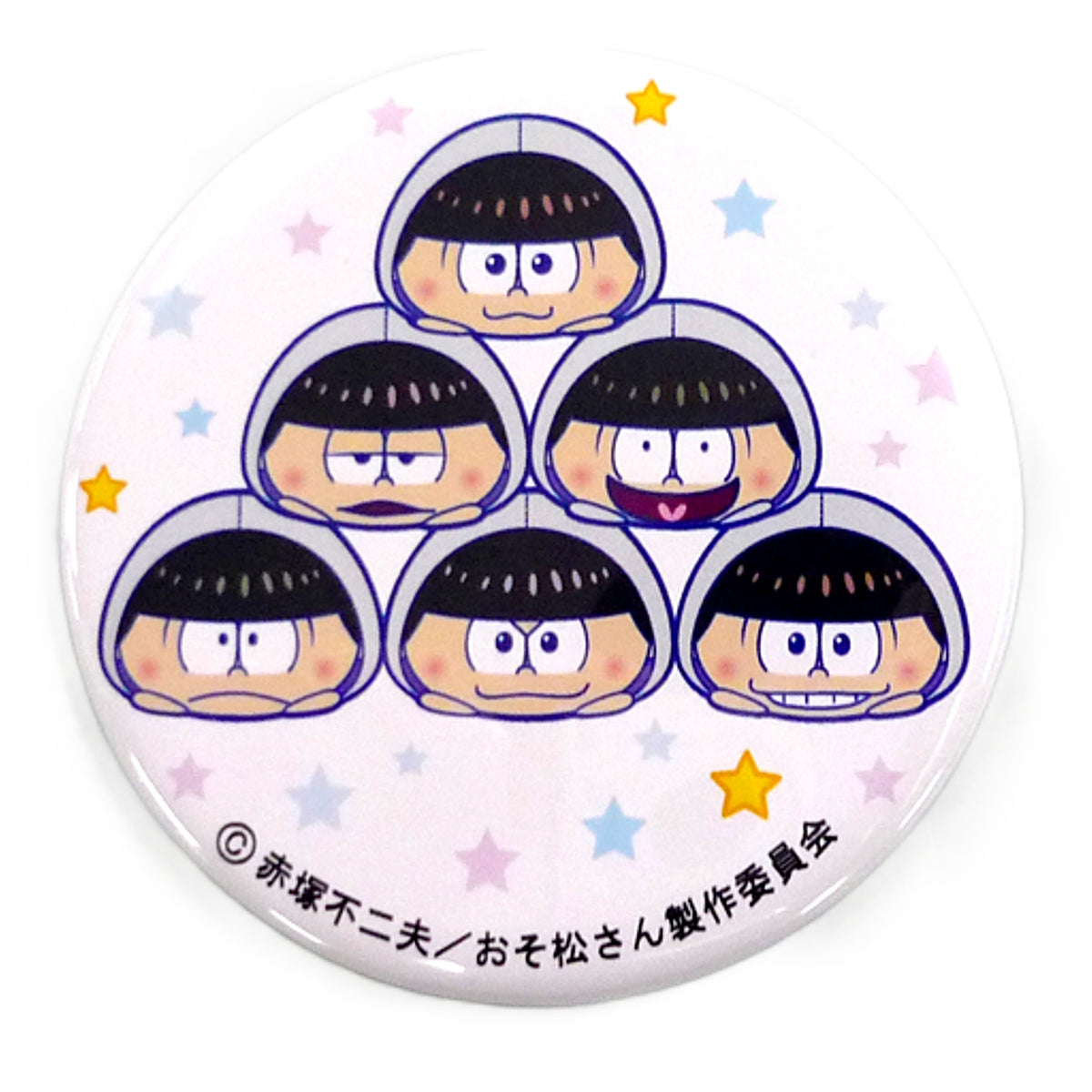 Sextuplets Gray Ver. Mr. Osomatsu Mochitto Button famima com Limited Mochitto Mascot Gray Ver. Purchase Bonus [USED]