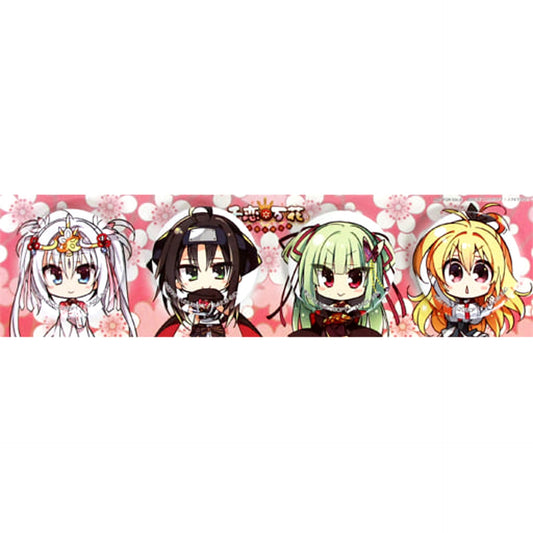 Set of 4 Heroines Senren Banka PC Software Additional Pre-order Campaign Special Button [USED]