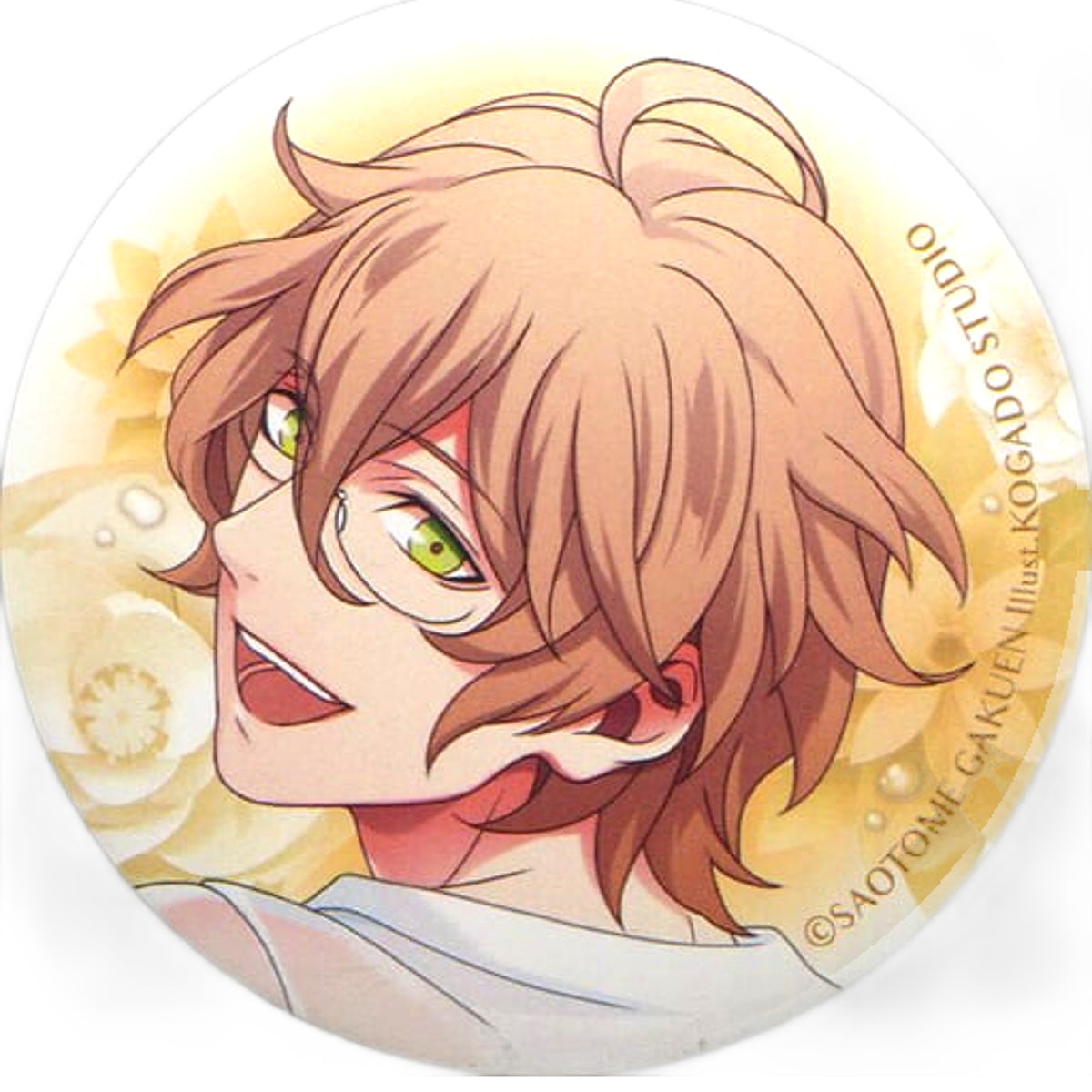 Natsuki Shinomiya Uta no Prince Sama Trading Tin Badge Flower & Water Ver. SHINING STORE Limited Can Badge Can Badge [USED]