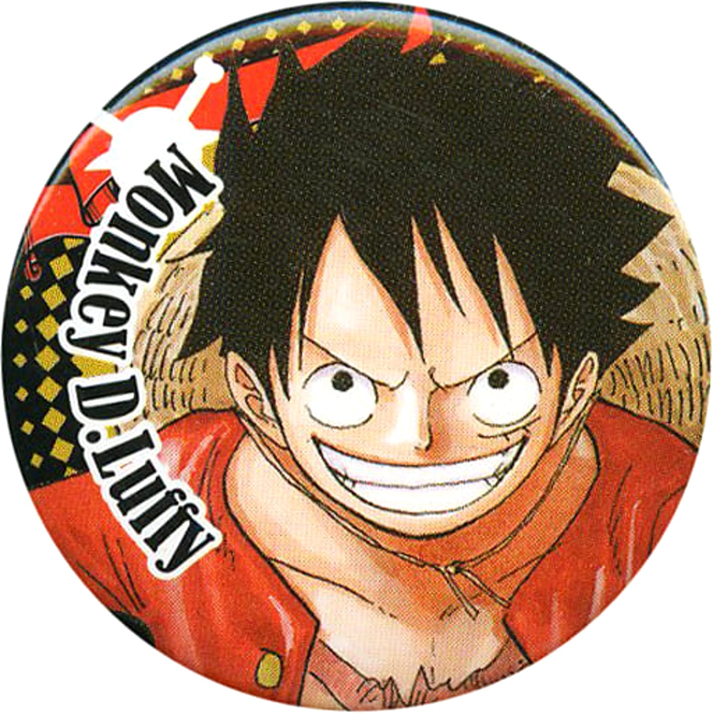 One Piece Monkey D. Luffy Can Badge Summer Comics Fair Natsucomi 2016 Limited Handout Buttons [USED]