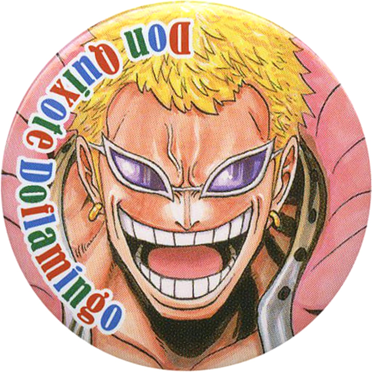 One Piece Donquixote Doflamingo Can Badge Summer Comics Fair Natsucomi 2016 Limited Handout Buttons [USED]
