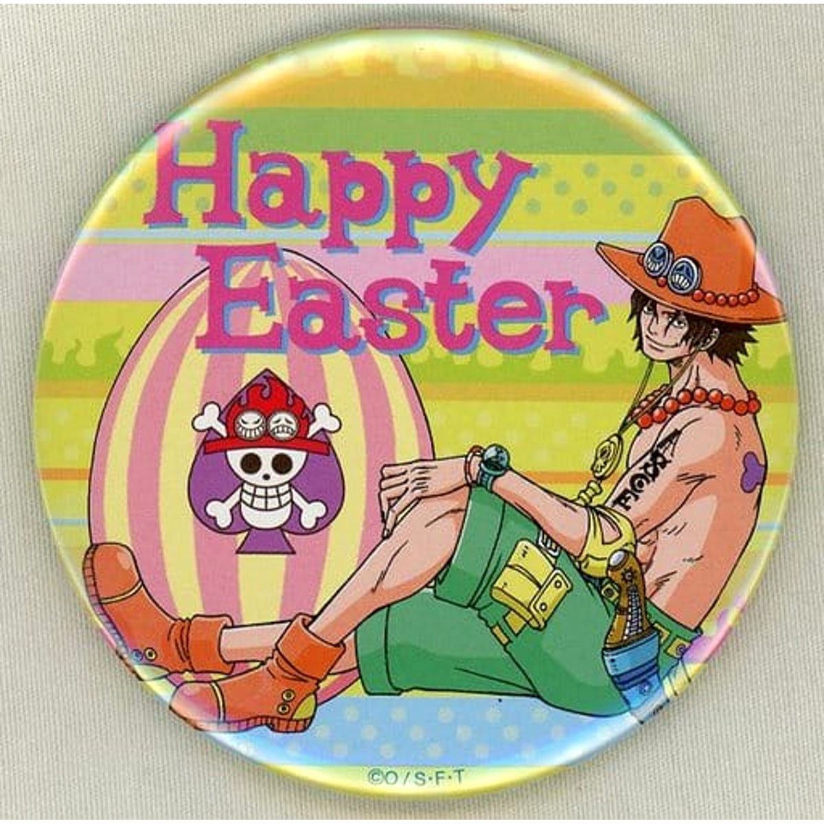 One Piece Portgas D. Ace The Seasons Can Badge Collection Fuji TV Limited Buttons [USED]