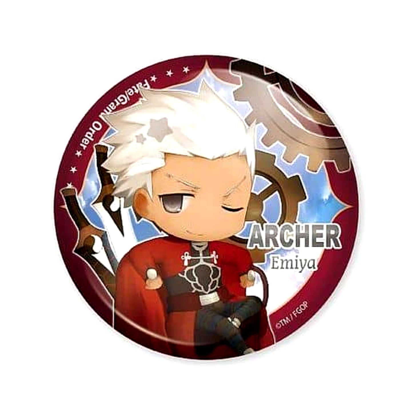 Fate/Grand Order Archer EMIYA Charatoria Can Badge [USED]