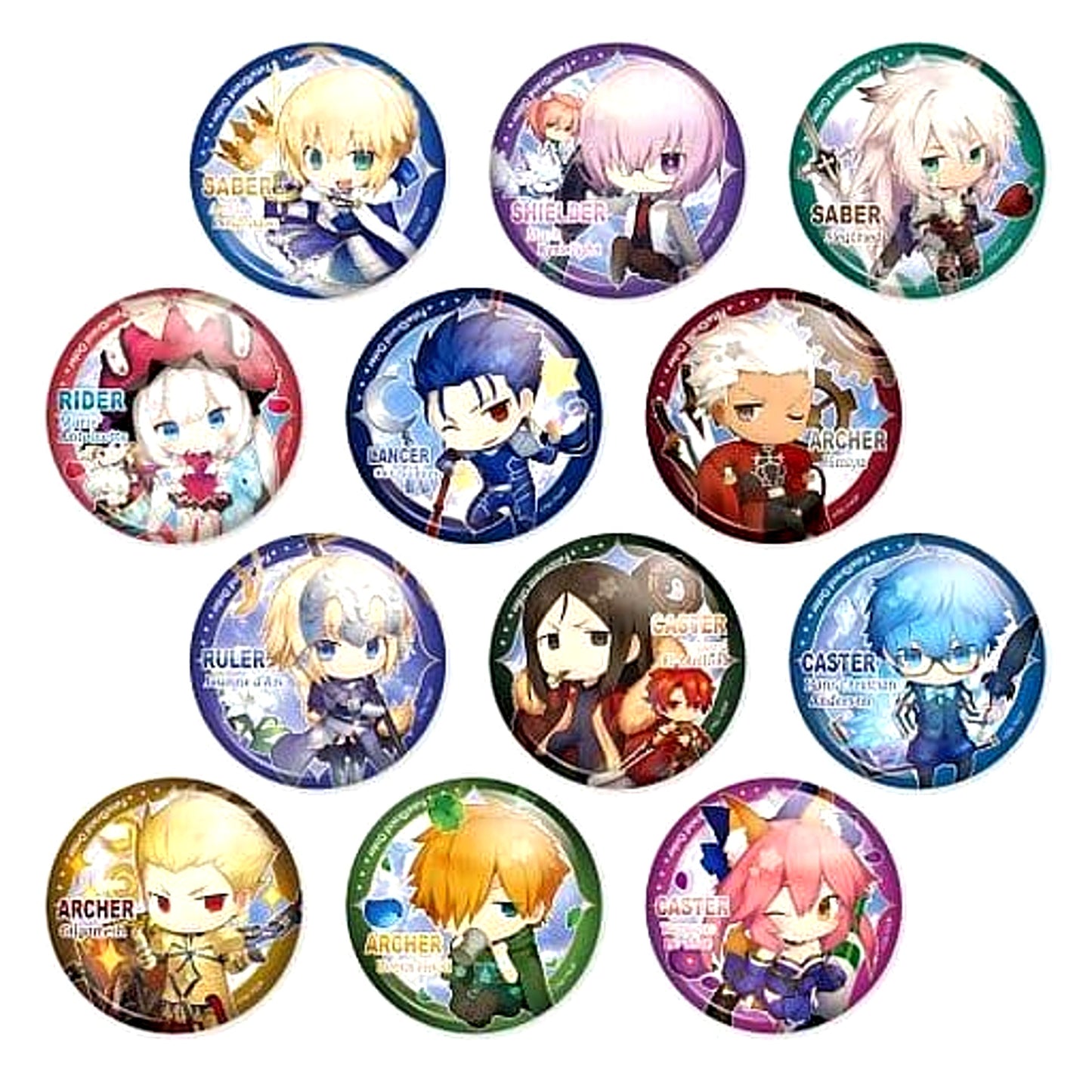 Fate/Grand Order Charatoria Can Badge Set of 12 [USED]