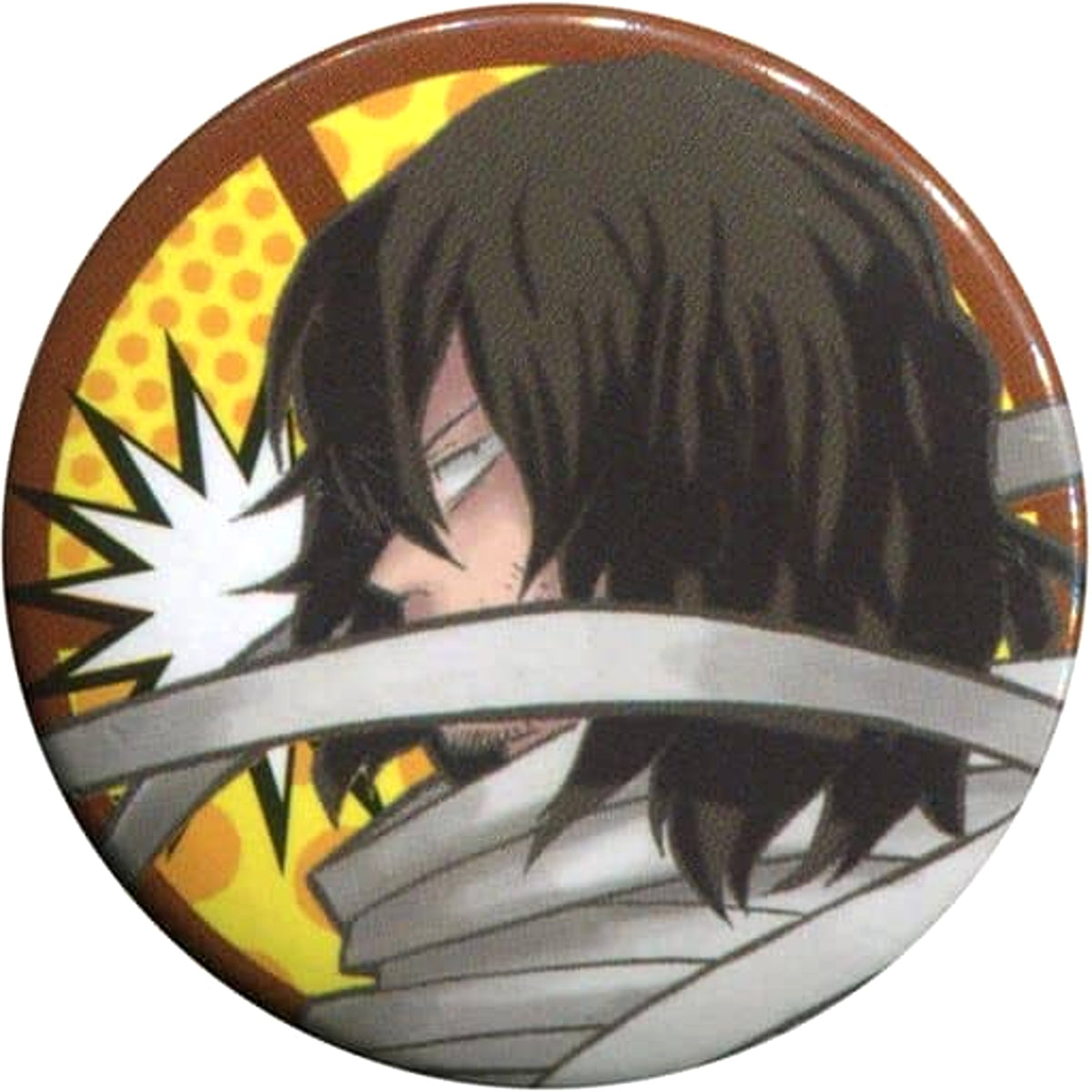 My Hero Academia Shota Aizawa Can Badge Shueisha Summer Comics Fair Natsucomi 2016 Limited Handout Buttons [USED]