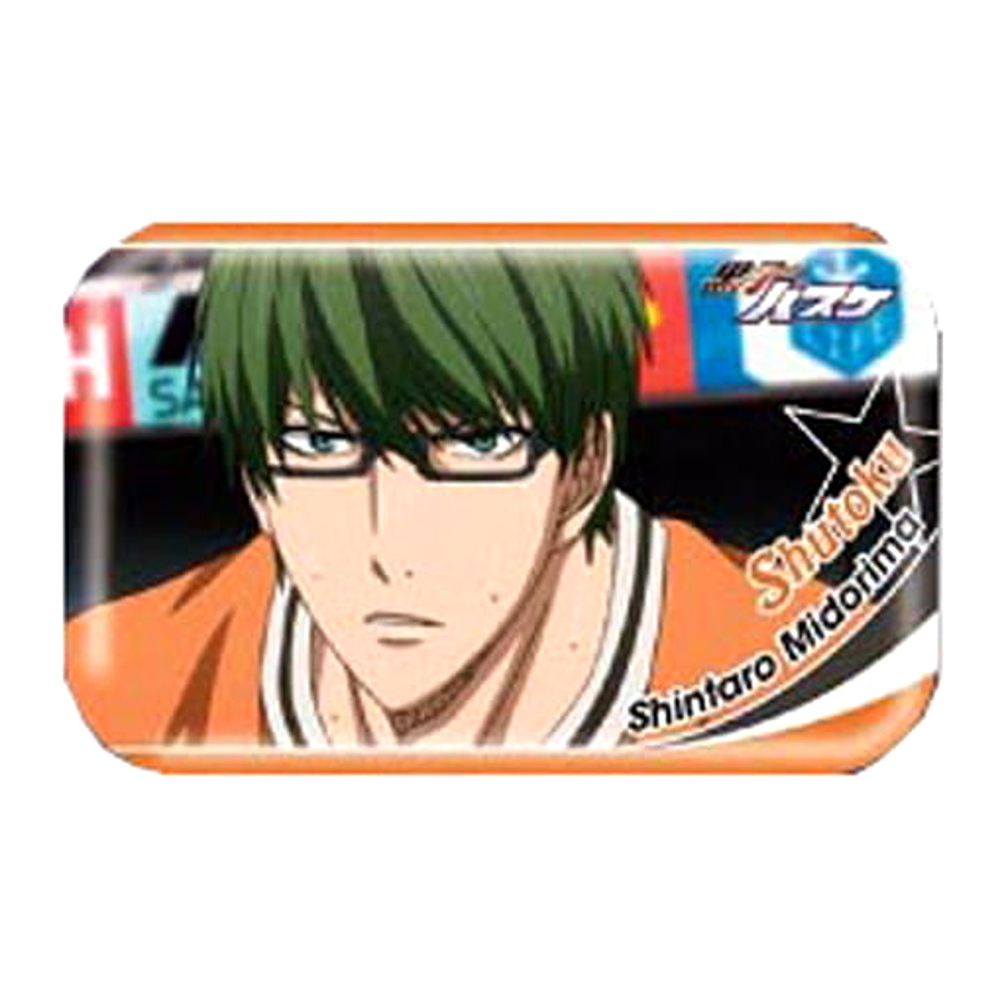 Kuroko's Basketball Shintaro Midorima Round Squiare Can Badge 5 Buttons [USED]