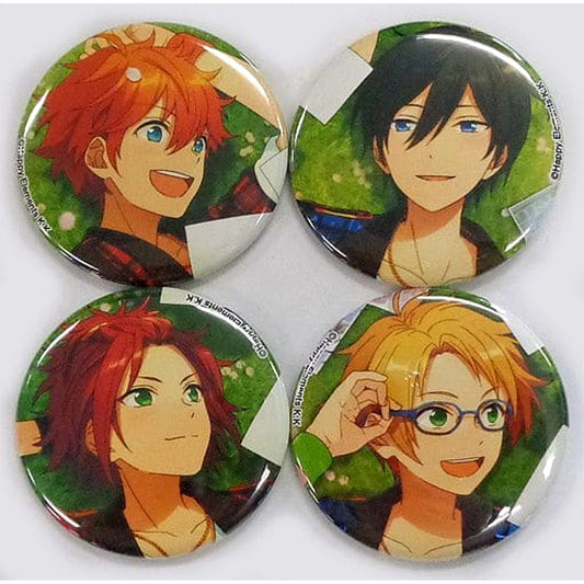 Ensemble Stars! Trickstar Can Badge animate Limited Official Visual Fan Book Bundled Bonus 4 Types Set Buttons [USED]