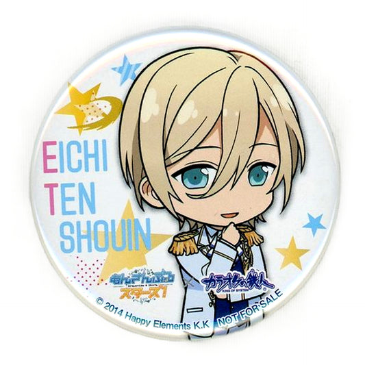 Eichi Tenshouin Ensemble Stars! X Karaoke No Tetsujin Original Can Badge Drink Order Benefits Can Badge [USED]